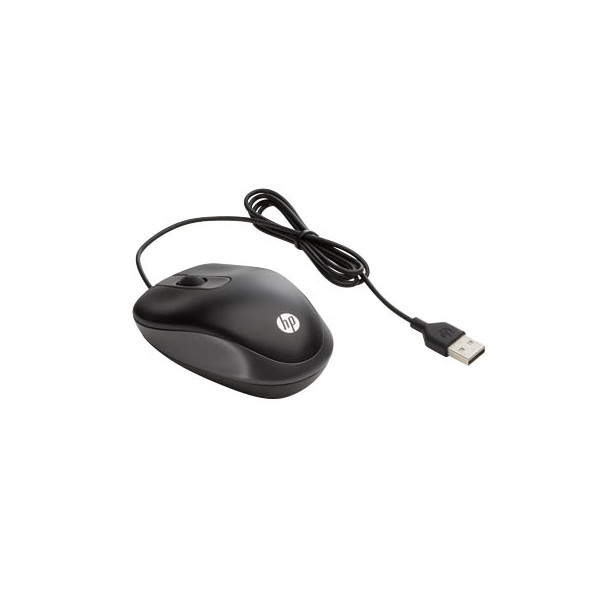 0888182455142 - PC-Maus Travel G1K28AA 3 Tasten mit Kabel USB-Kabel Rechtshänder klein optisch schwarz