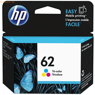 0888182461976 - Hp 62 Cyan Magenta Gelb Original Druckerpatrone