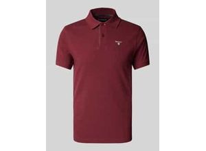 0888242688480 - Slim Fit Poloshirt mit Label-Stitching