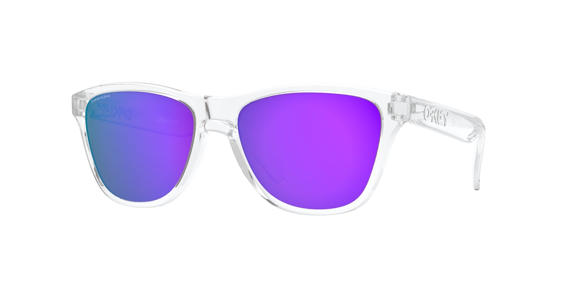 0888392454737 - Kind OJ9006 FROGSKINS XS 900614 Gl��ser SONNENBRILLEN O_matter Transparent Violett Quadratisch Normal Prizm