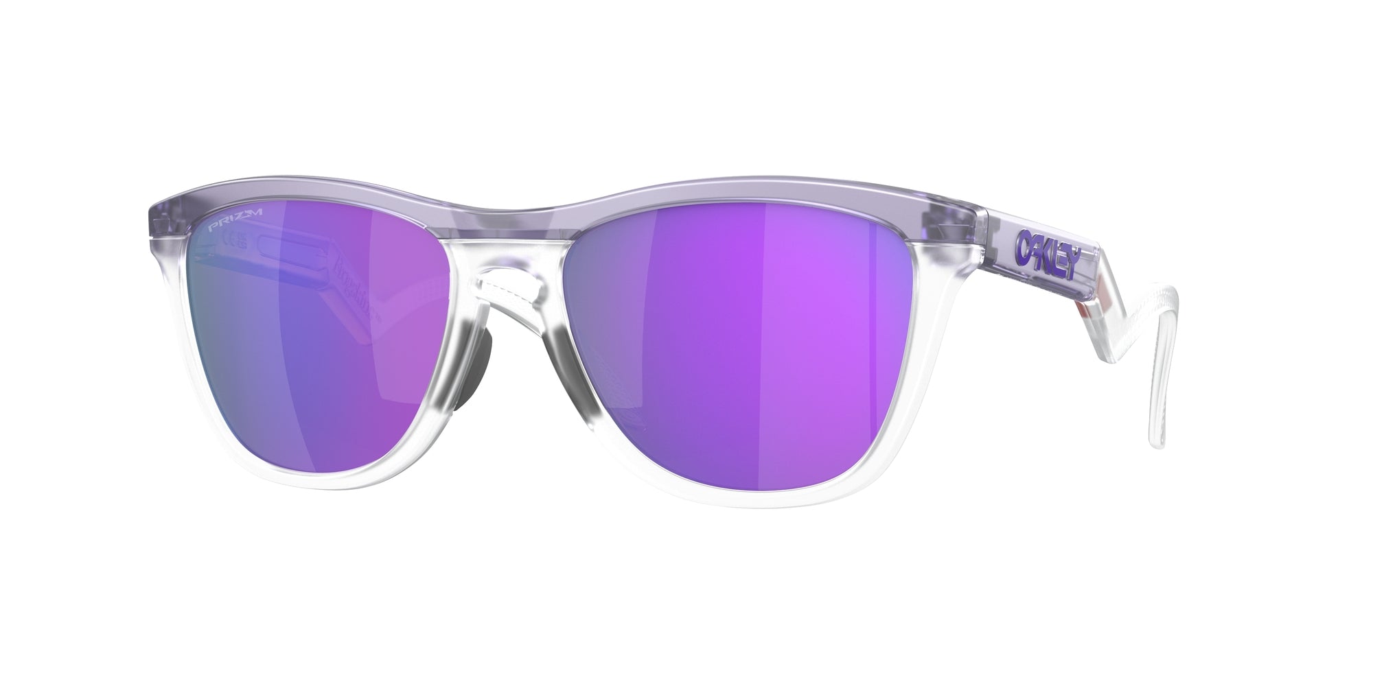 0888392610256 - Herren OO9289 Frogskins Hybrid 928901 Gläser SONNENBRILLEN Plastik Lila Violett Rund Gespiegelt Prizm