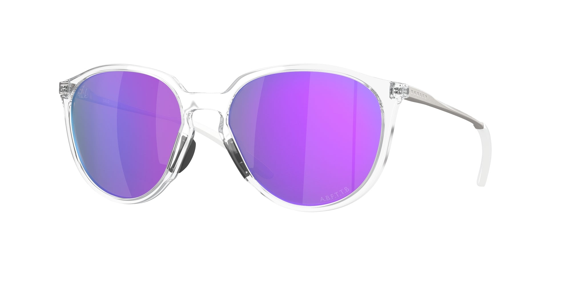 0888392613547 - Damen OO9288 SIELO 928807 Gläser SONNENBRILLEN Plastik Transparent Prizm Violet Rund Gespiegelt Prizm