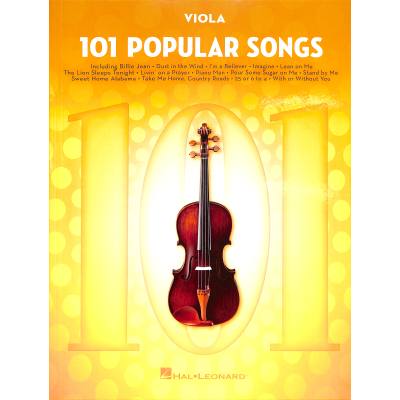 0888680671754 - 101 Popular Songs   101 Popular Songs -For Viola- Kartoniert (TB)