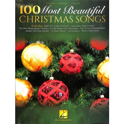 0888680697389 - Noten 100 most beautiful christmas songs HL 237285 Klavier Gitarre Gesang