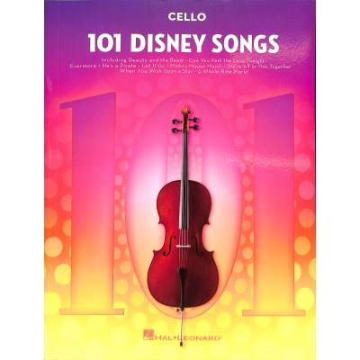 0888680707248 - Noten 101 Disney Songs Cello Violoncello HL 244126 Hal Leonard