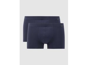 0888721325684 - Hanro Herren 2er-Pack Retro Boxershorts - Cotton Essentials schwarz grau