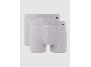 0888721325738 - Hanro Herren 2er-Pack Retro Boxershorts - Cotton Essentials grau