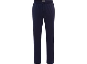 0888721338707 - HANRO Casuals Schlafhose lang Gummibund für Herren blau XL