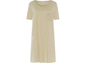 0888721525886 - HANRO Sleepshirt Baumwolle Brusttasche für Damen beige M