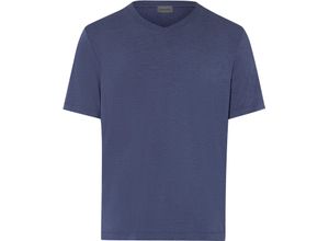 0888721532358 - HANRO Casual T-Shirt V-Ausschnitt für Herren blau M