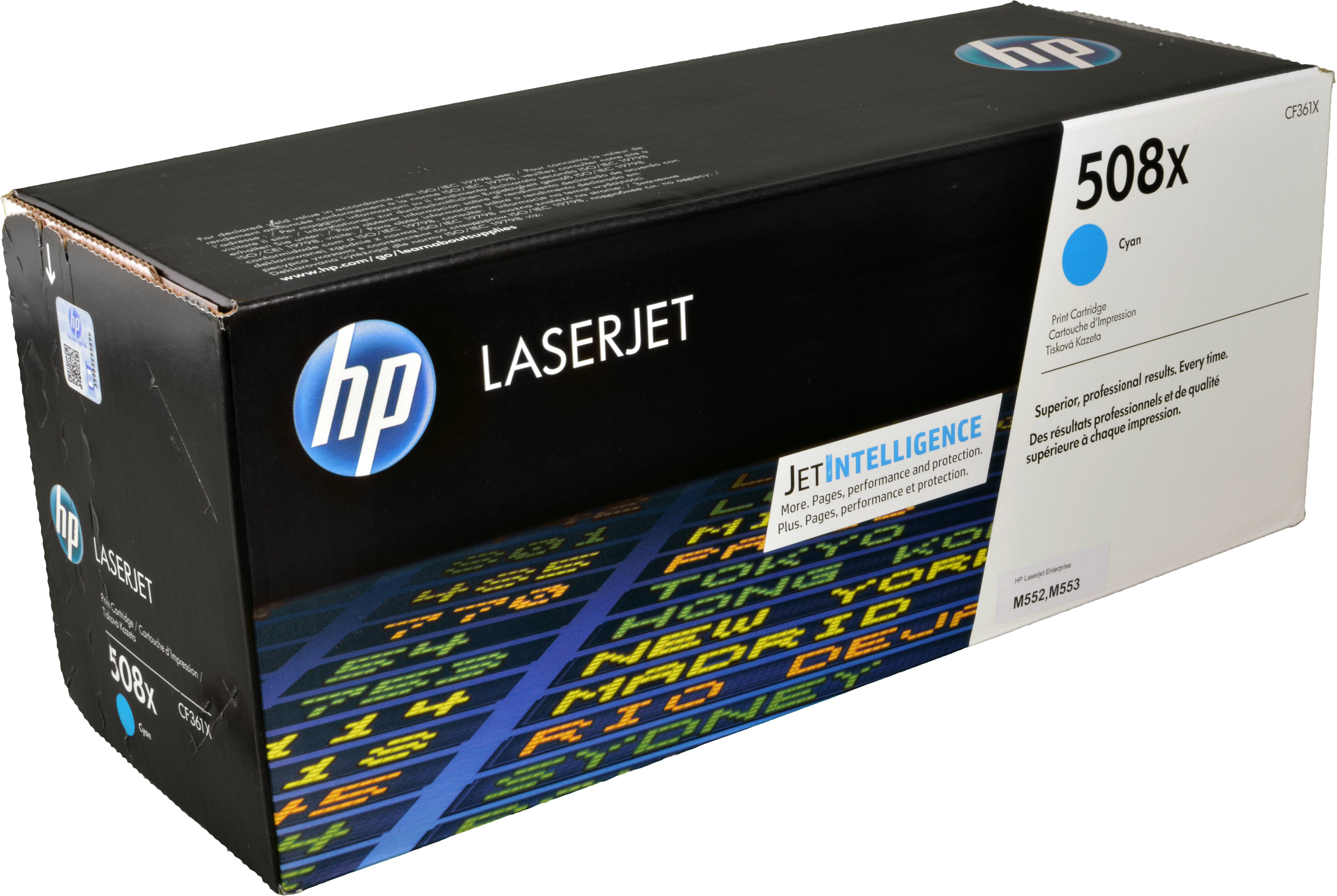 0888793237618 - CF361X 508X Tonerkartusche cyan 9500 Seiten ISO IEC 19798 für Color LaserJet M 552 Color LaserJet M 552