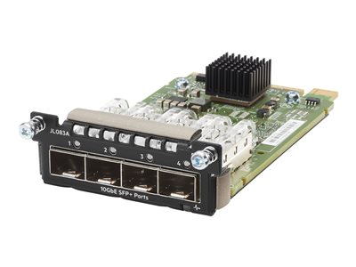 0888793596692 - HPE Aruba - Erweiterungsmodul - 10 Gigabit SFP+ x 4 - für HPE Aruba 2930M 24 3810M 16SFP+ 3810M 24G 3810M 48G