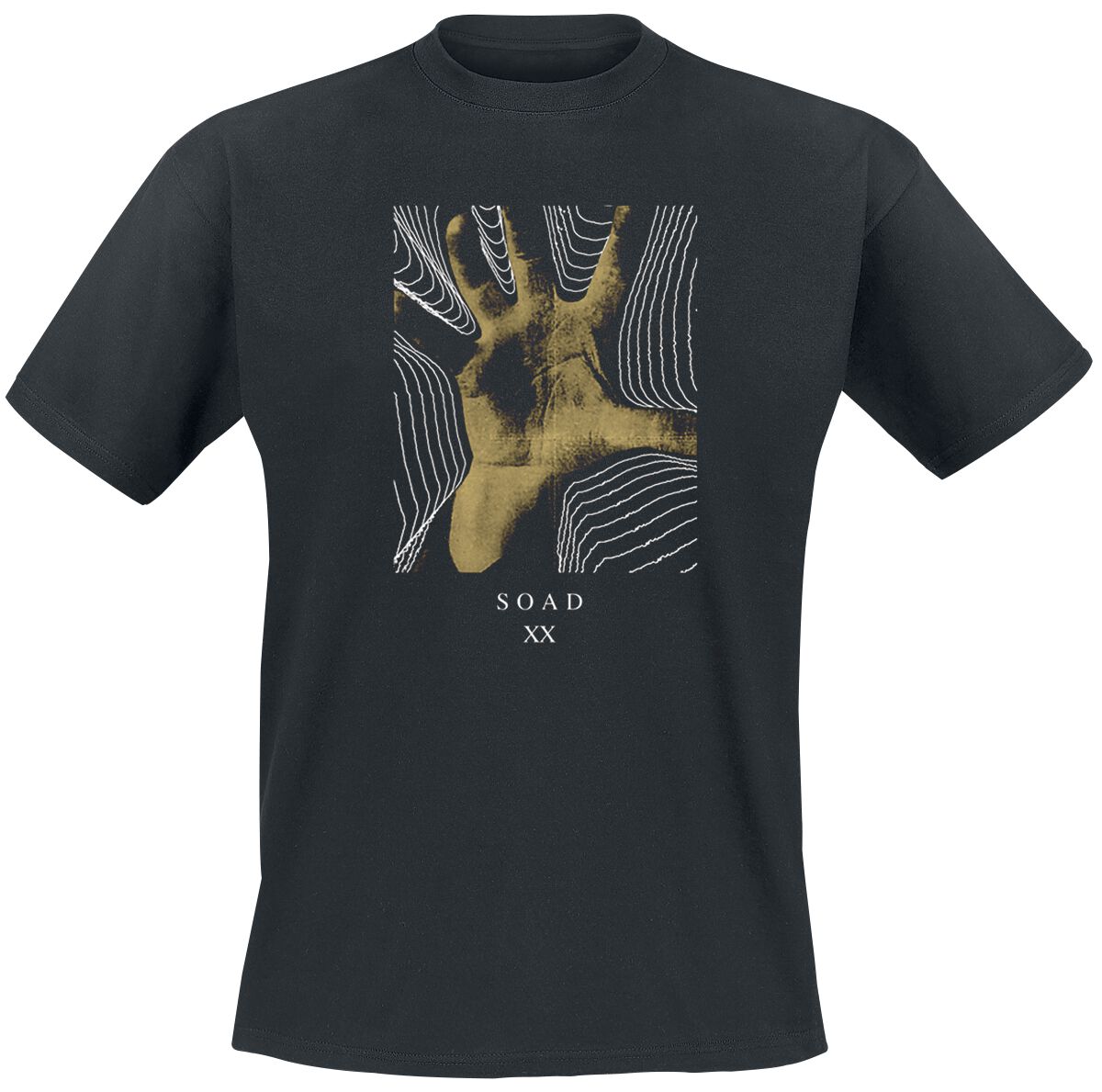 0889198214617 - 20 Years Hand T-Shirt schwarz in S