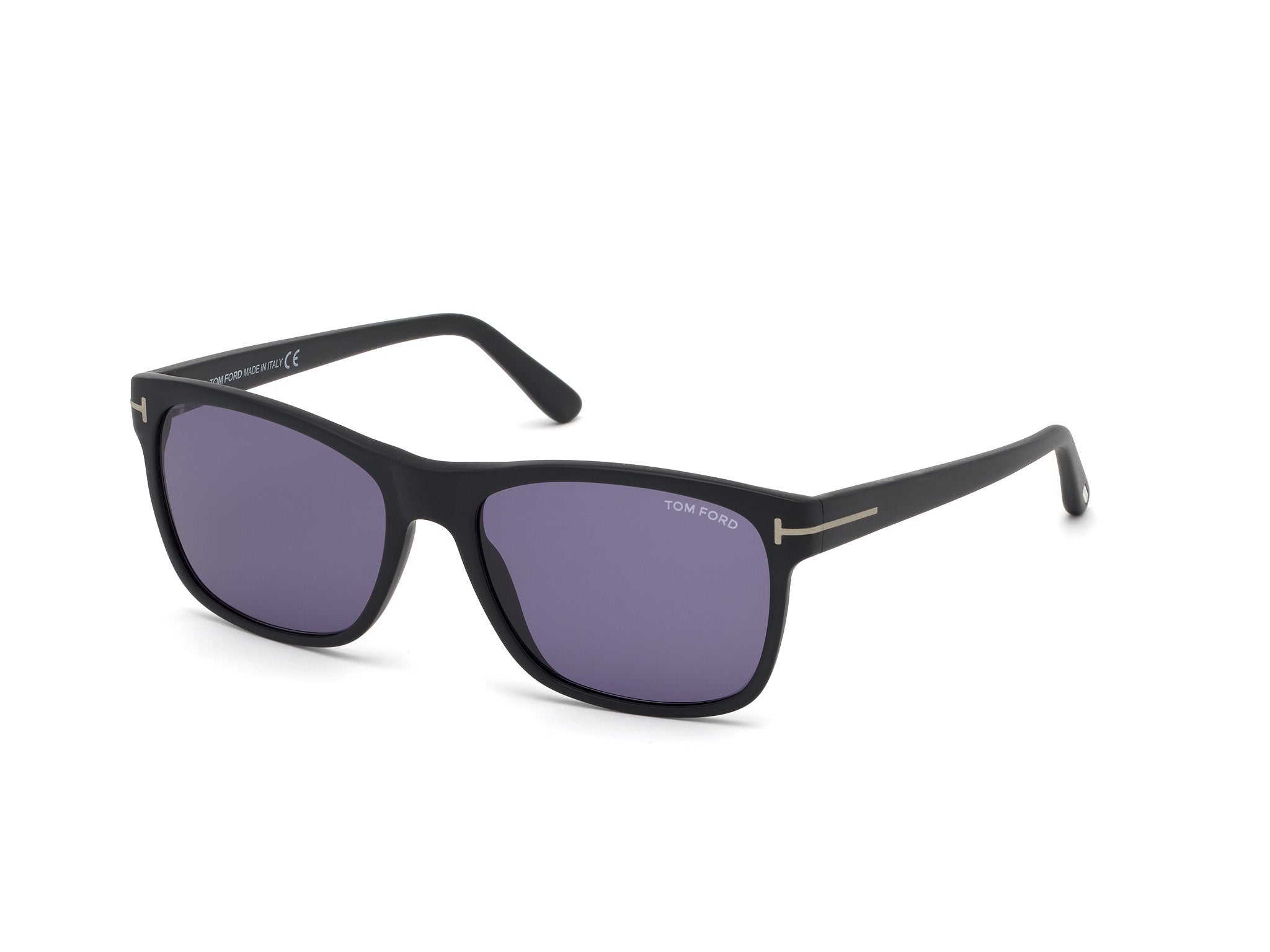 0889214028426 - TOM FORD Herren Ft0698 giulio 02v Gläser SONNENBRILLEN Acetat Black-opaco Blau Geometrisch Normal