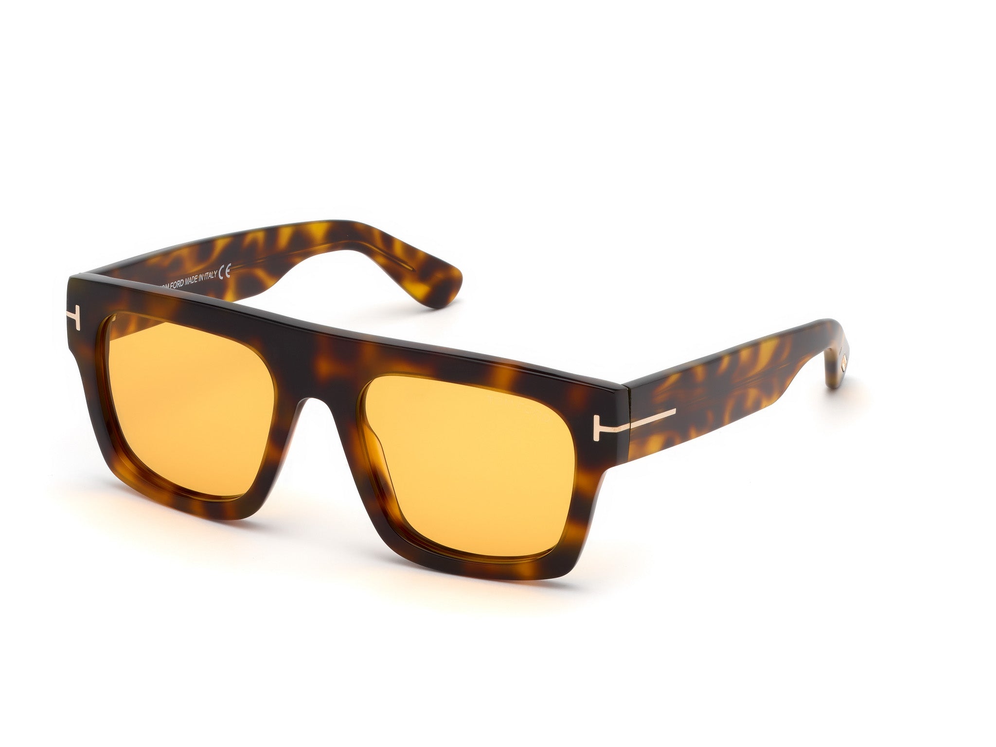 0889214029638 - TOM FORD Herren FT0711 FAUSTO 56E Gläser SONNENBRILLEN Acetat Havanna Braun Quadratisch Normal