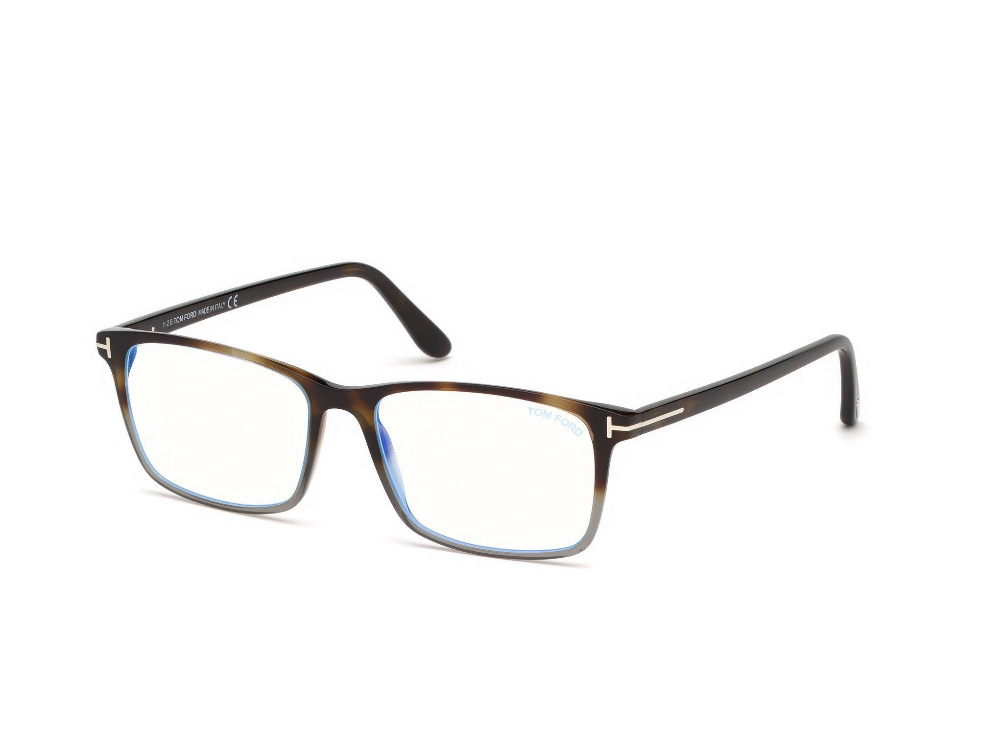 0889214042873 - TOM FORD Herren FT5584-B 56 Rahmen von BRILLEN Acetat Havanna  Geometrisch Normal