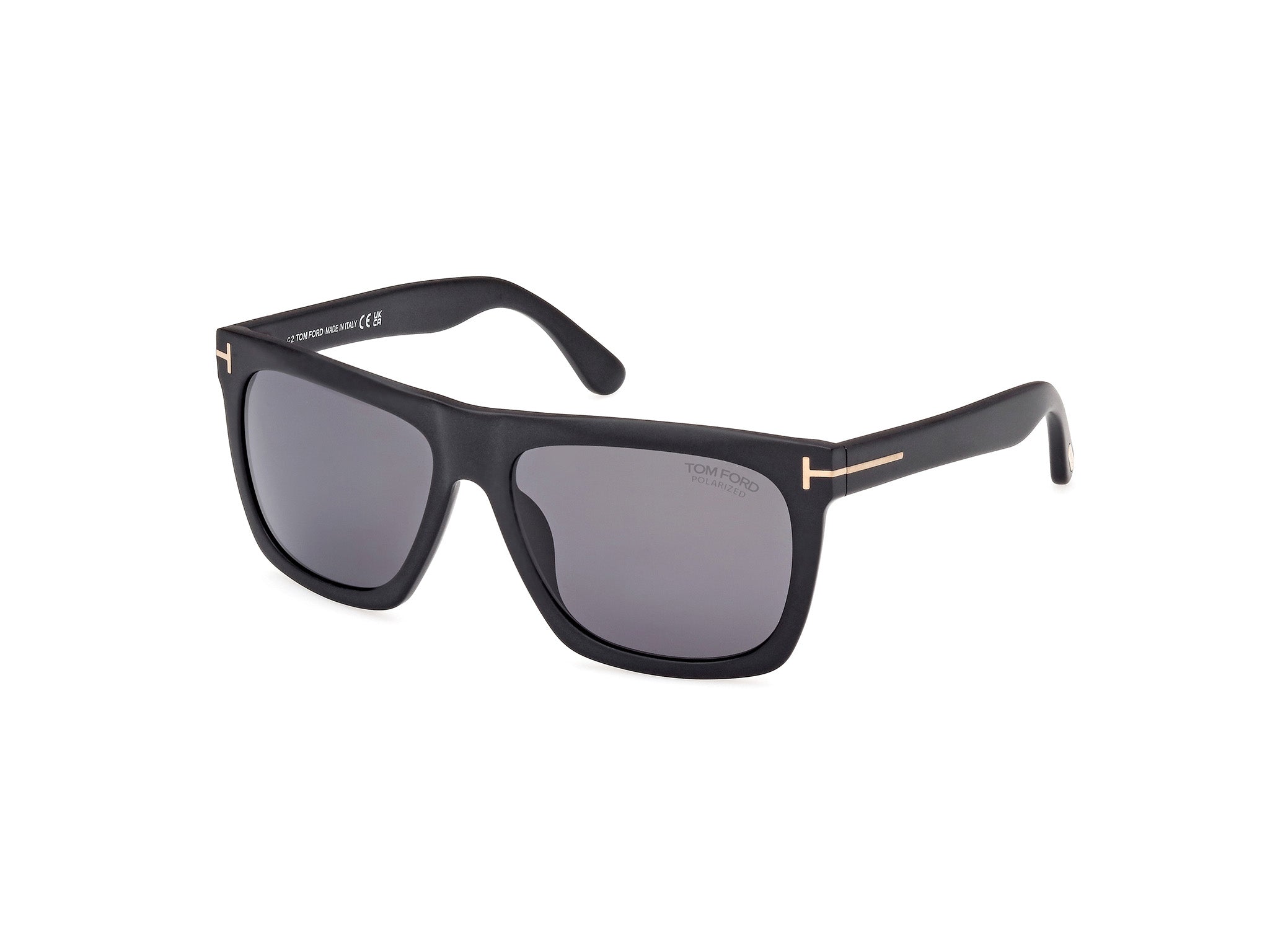 0889214048554 - TOM FORD Unisex FT0513 MORGAN 02D Gläser SONNENBRILLEN Acetat Schwarz Rauch Geometrisch Polarisiert