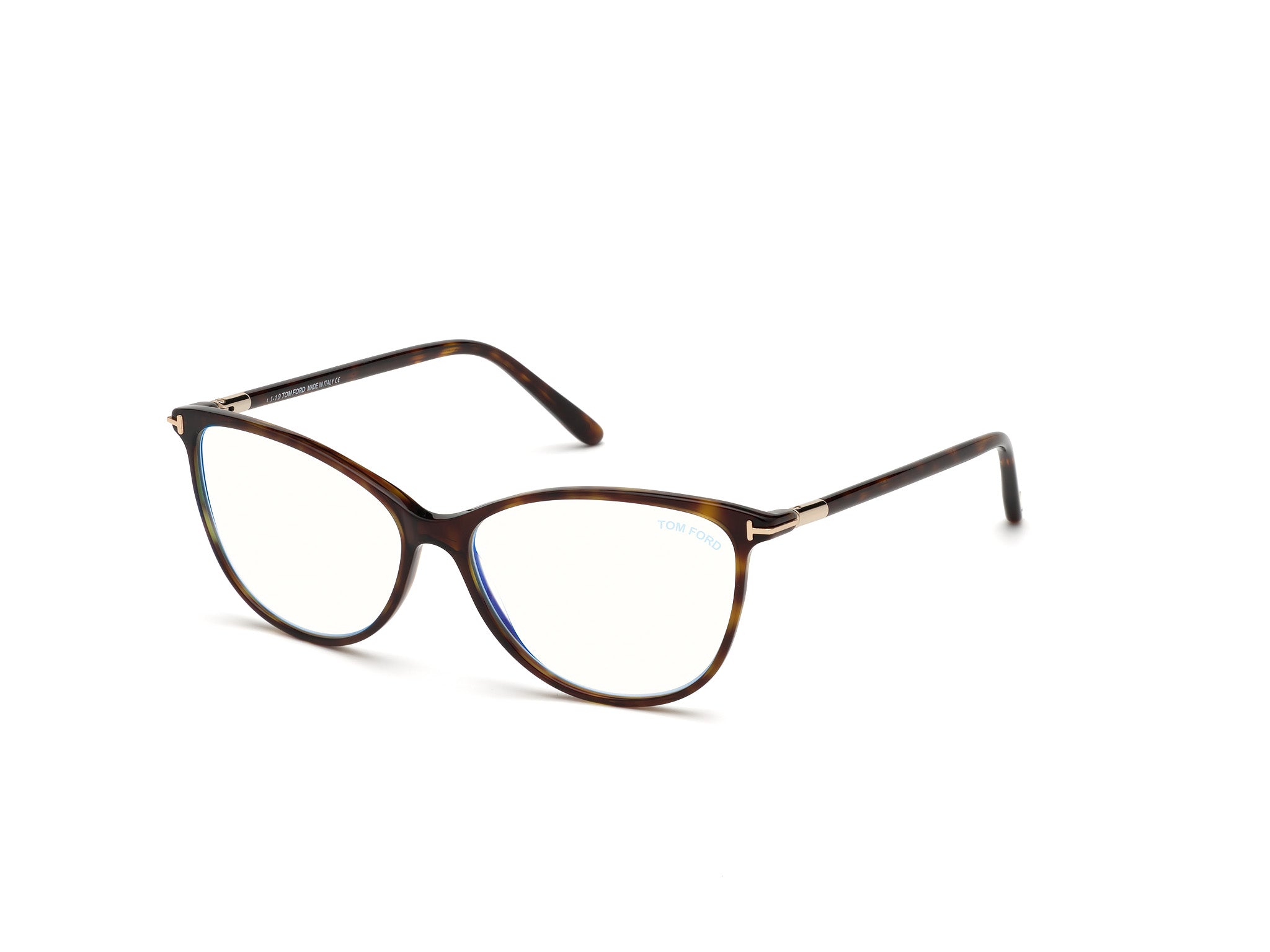 0889214074072 - TOM FORD Frau FT5616-B 052 Rahmen von BRILLEN Acetat Dunkler Havanna  Katzenauge Blaues Antilicht Blaues Anti -Licht - für PC