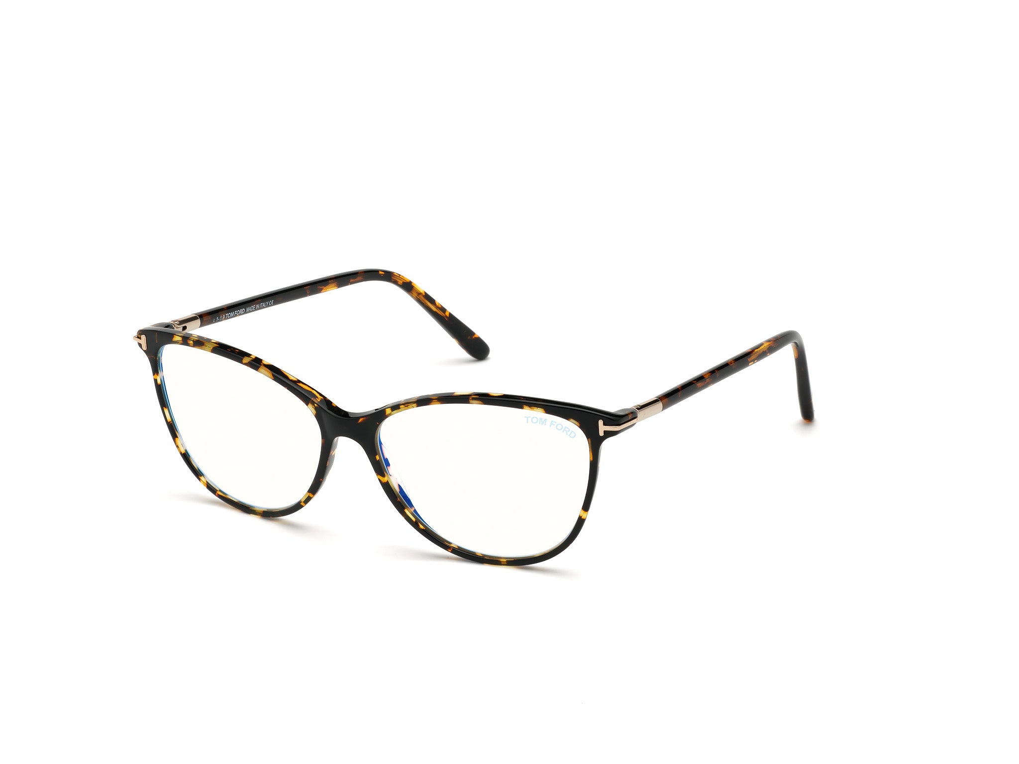 0889214074119 - TOM FORD Frau FT5616-B 056 Rahmen von BRILLEN Acetat Dunkler Havanna  Katzenauge Normal Blaues Anti -Licht - für PC