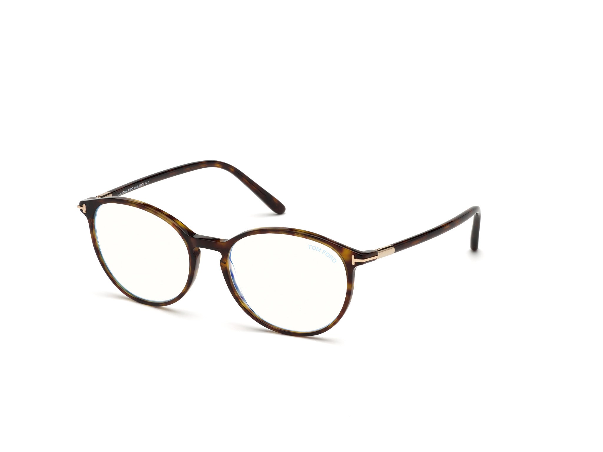 0889214074362 - TOM FORD Frau FT5617-B 052 Rahmen von BRILLEN Acetat Havanna  Kreisel Blaues Antilicht