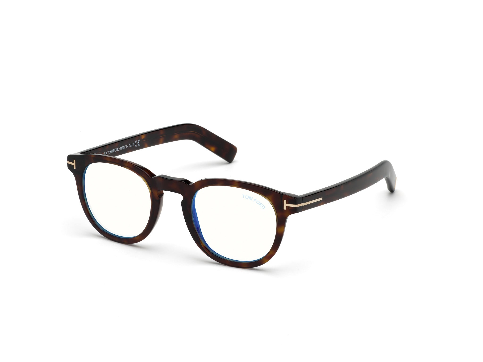 0889214075635 - TOM FORD Mann FT5629-B 52 Rahmen von BRILLEN Acetat Havanna  Kreisel Blaues Antilicht