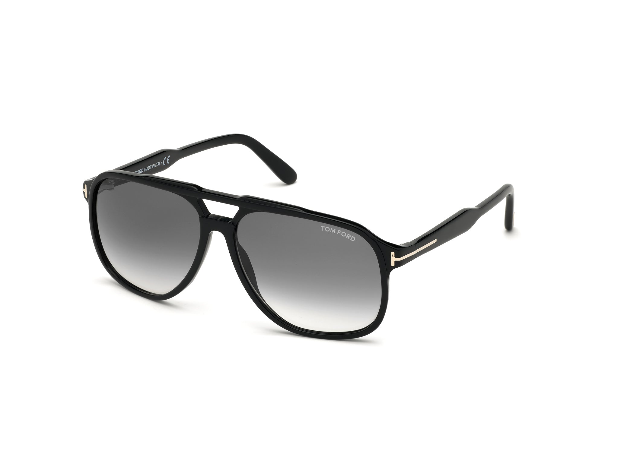 0889214094742 - TOM FORD Herren FT0753 RAOUL 01B Gläser SONNENBRILLEN Acetat Schwarz Grau Quadratisch Normal Schattiert