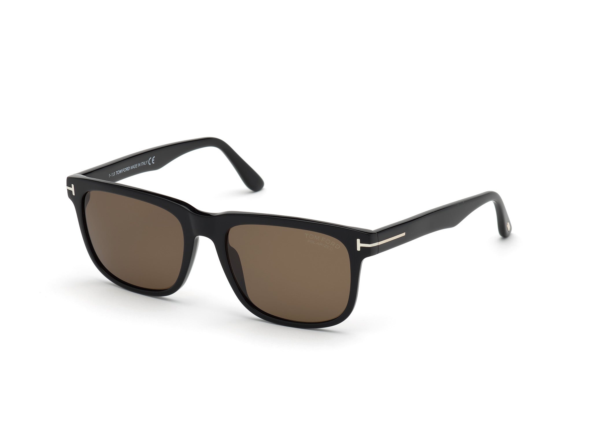 0889214120755 - TOM FORD Herren FT0775 STEPHENSON 01H Gläser SONNENBRILLEN Acetat Schwarz Braun Quadratisch Polarisiert