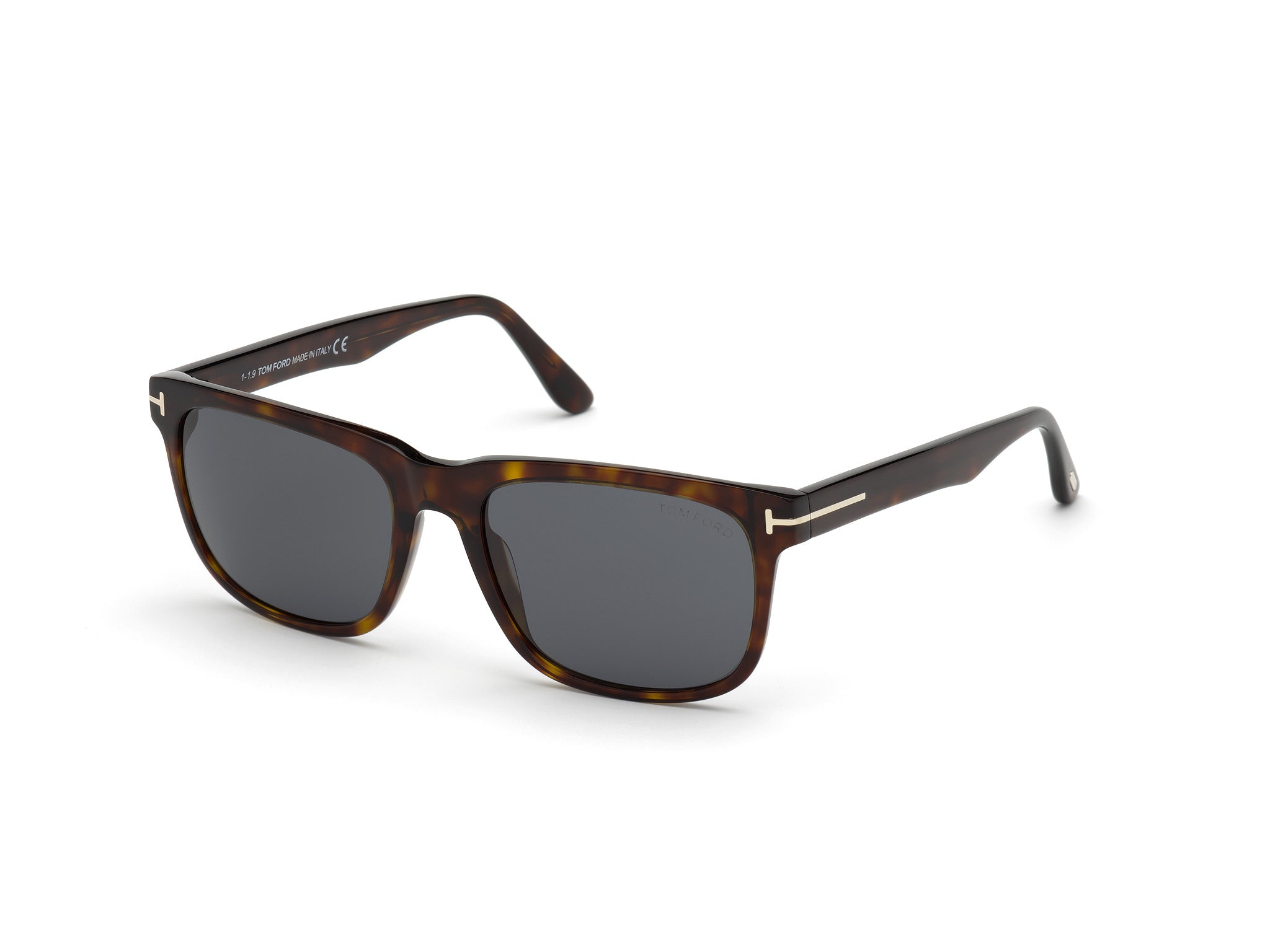 0889214120779 - TOM FORD Herren FT0775 STEPHENSON 52A Gläser SONNENBRILLEN Acetat Dunkler Havanna Rauch Quadratisch Normal