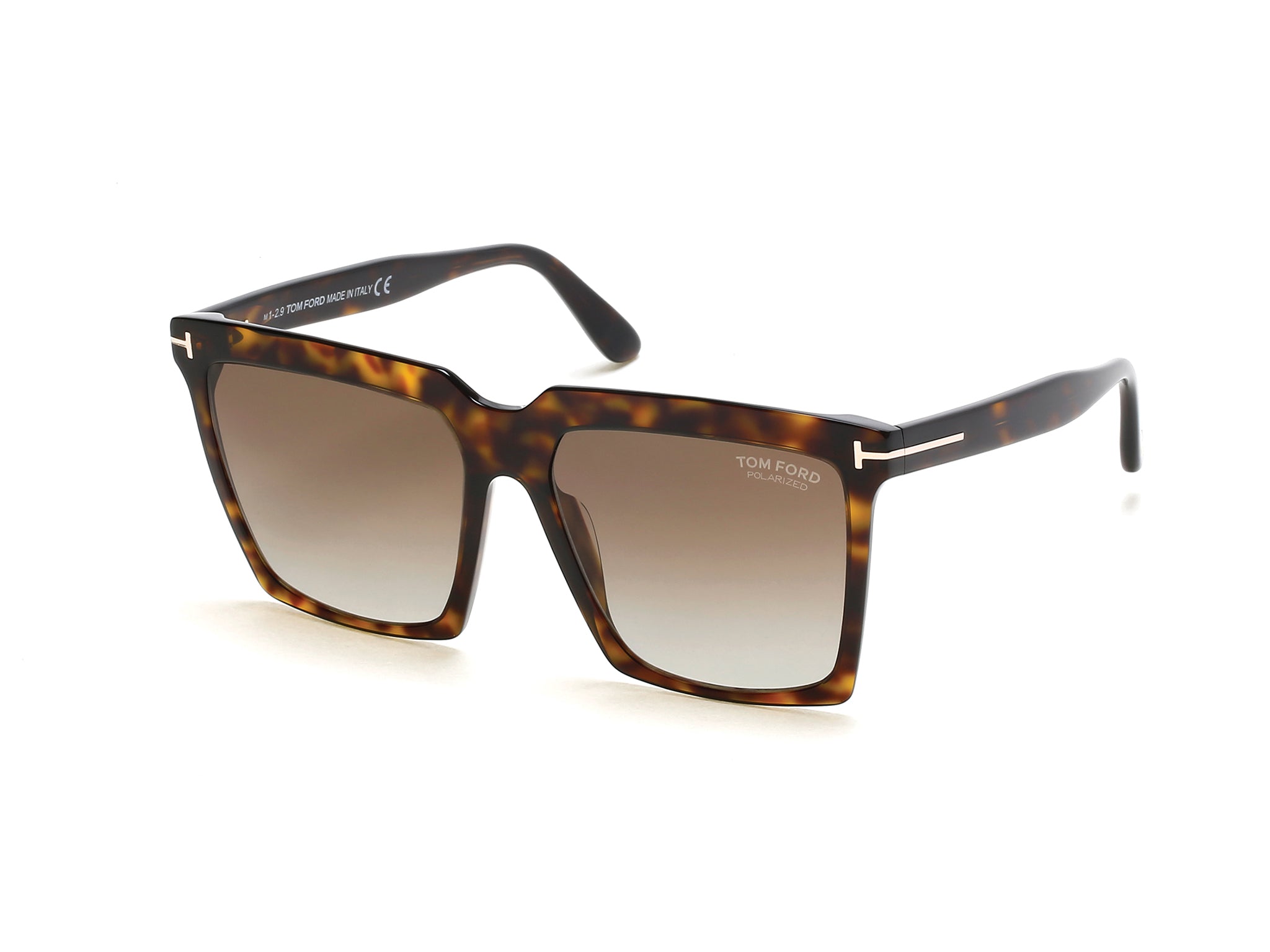 0889214126177 - TOM FORD Damen FT0764 SABRINA-02 52H Gläser SONNENBRILLEN Acetat   Quadratisch Polarisiert