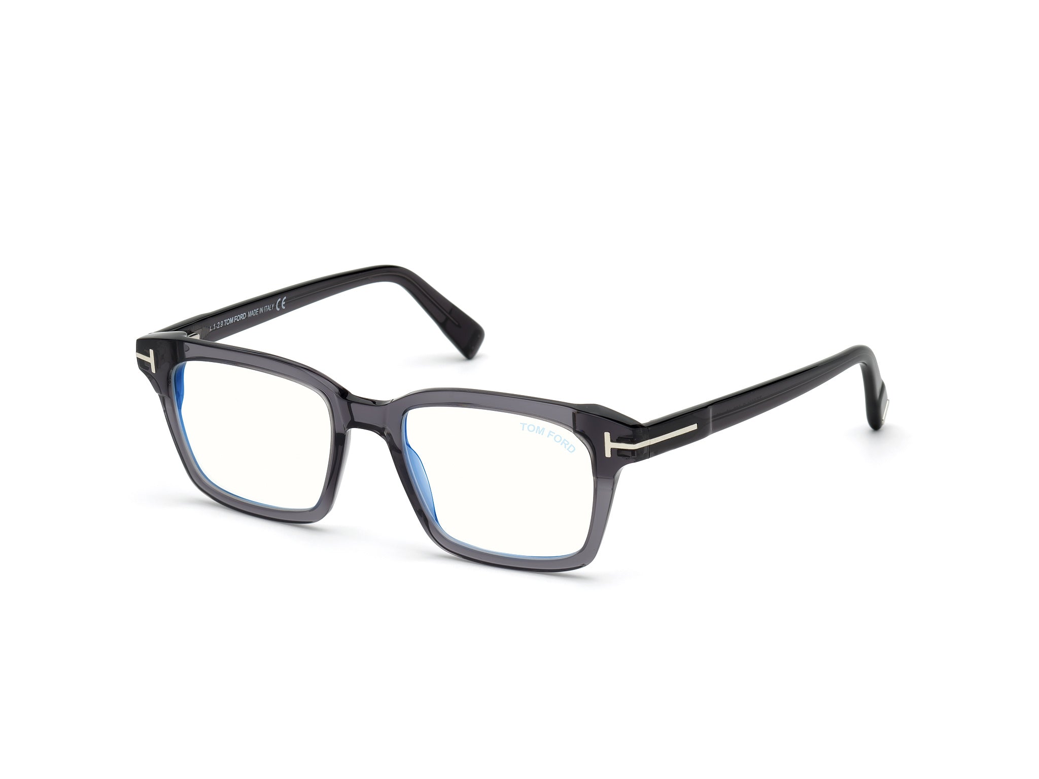 0889214137227 - TOM FORD Herren FT5661-B 20 Rahmen von BRILLEN Acetat Grau  Quadratisch Normal