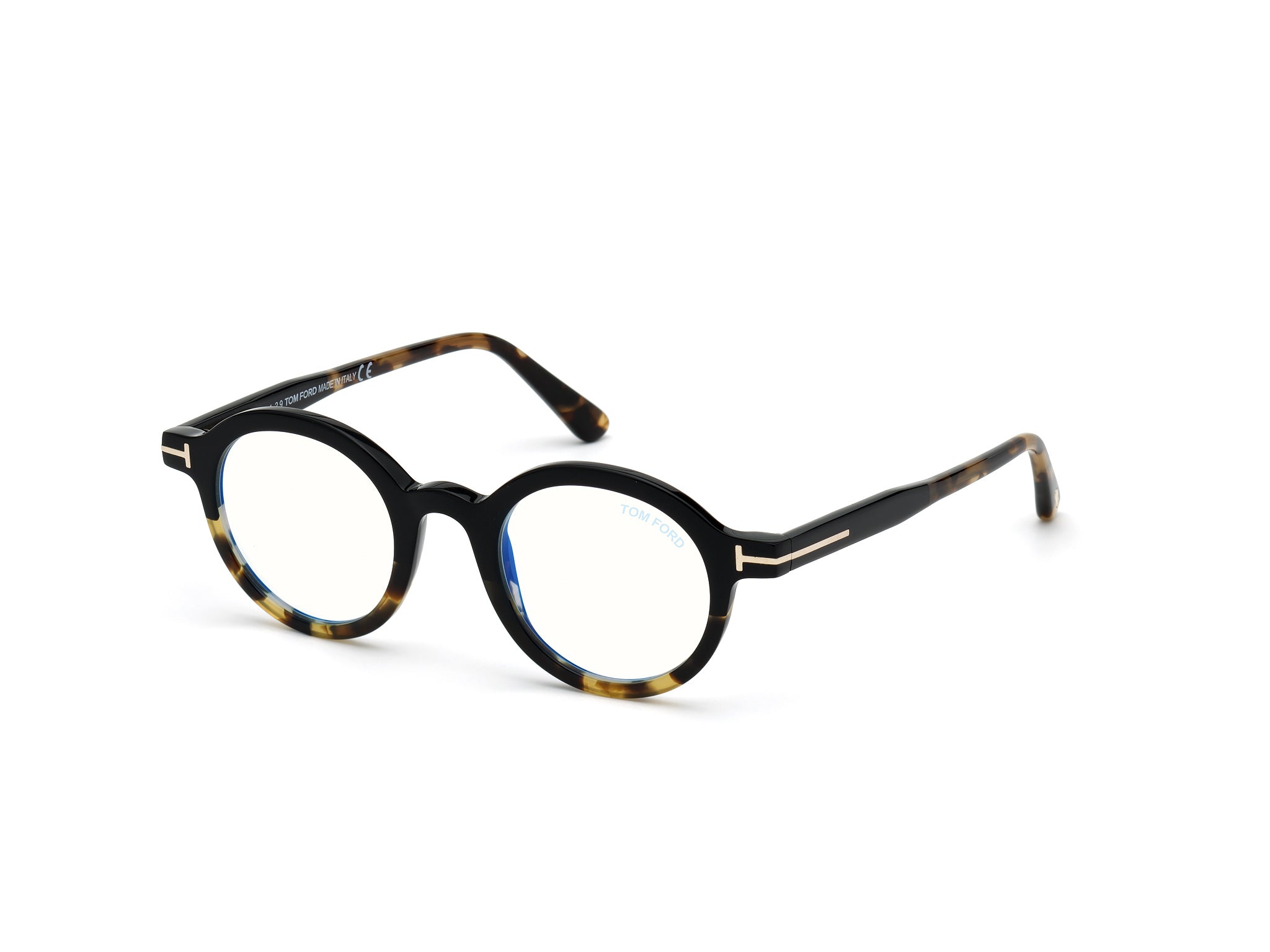 0889214137951 - TOM FORD Unisex FT5664-B 5 Rahmen von BRILLEN Acetat Schwarz  Rund Normal Blaues Anti -Licht - für PC