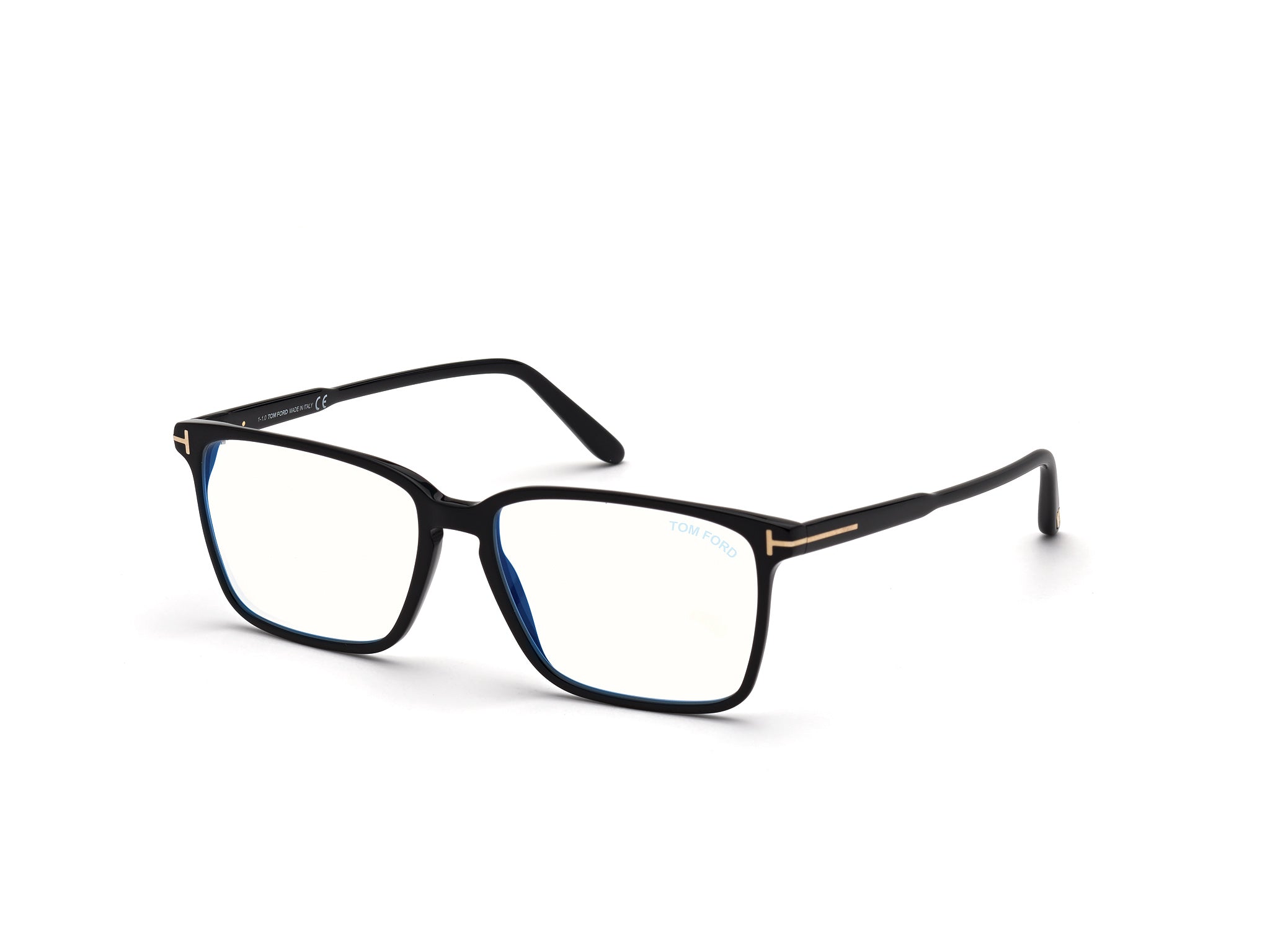 0889214181664 - TOM FORD Herren FT5696-B 001 Rahmen von BRILLEN Acetat Schwarz  Quadratisch Normal