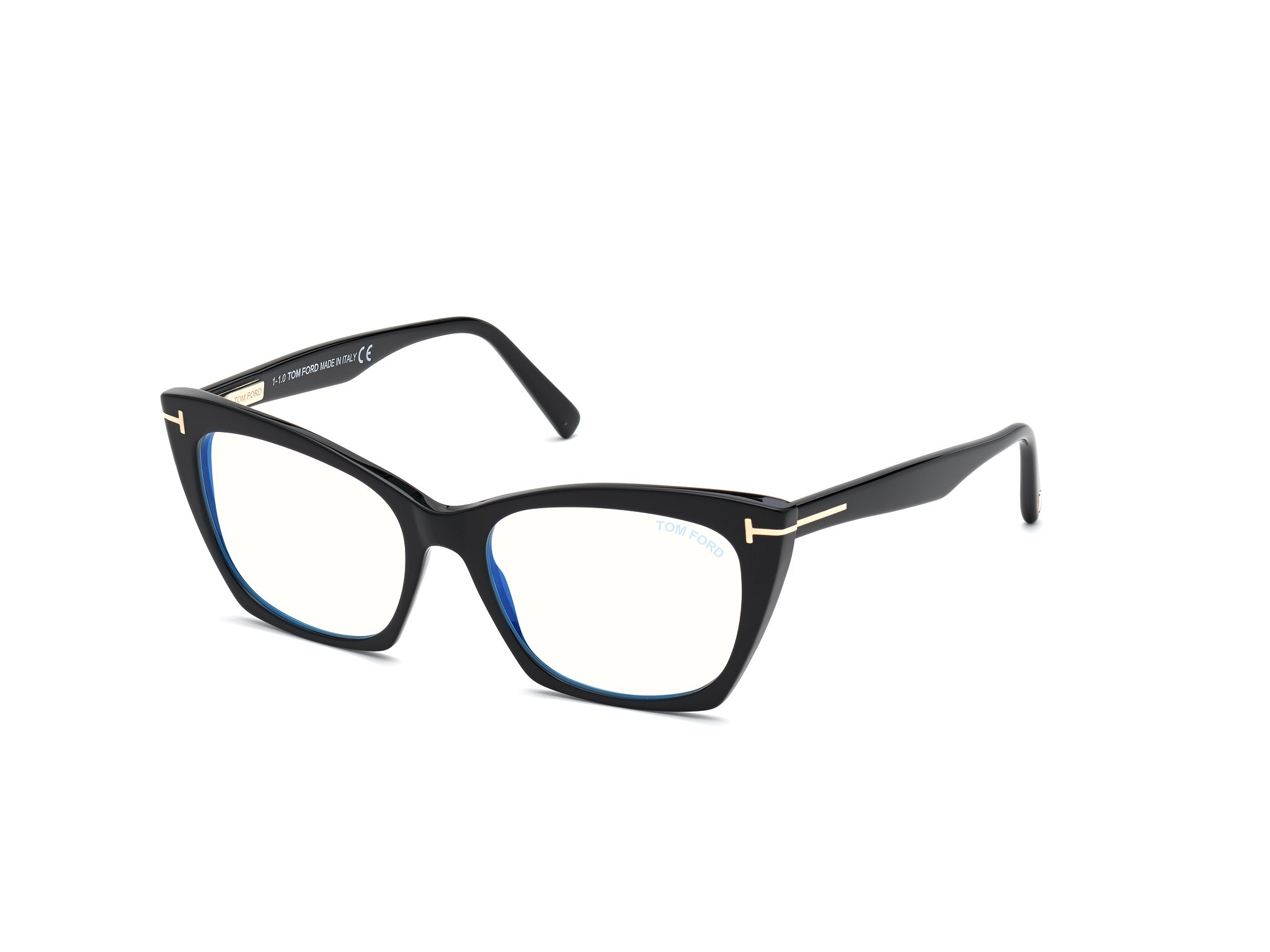 0889214182579 - TOM FORD Frau FT5709-B 001 Rahmen von BRILLEN Acetat Schwarz  Katzenauge Normal