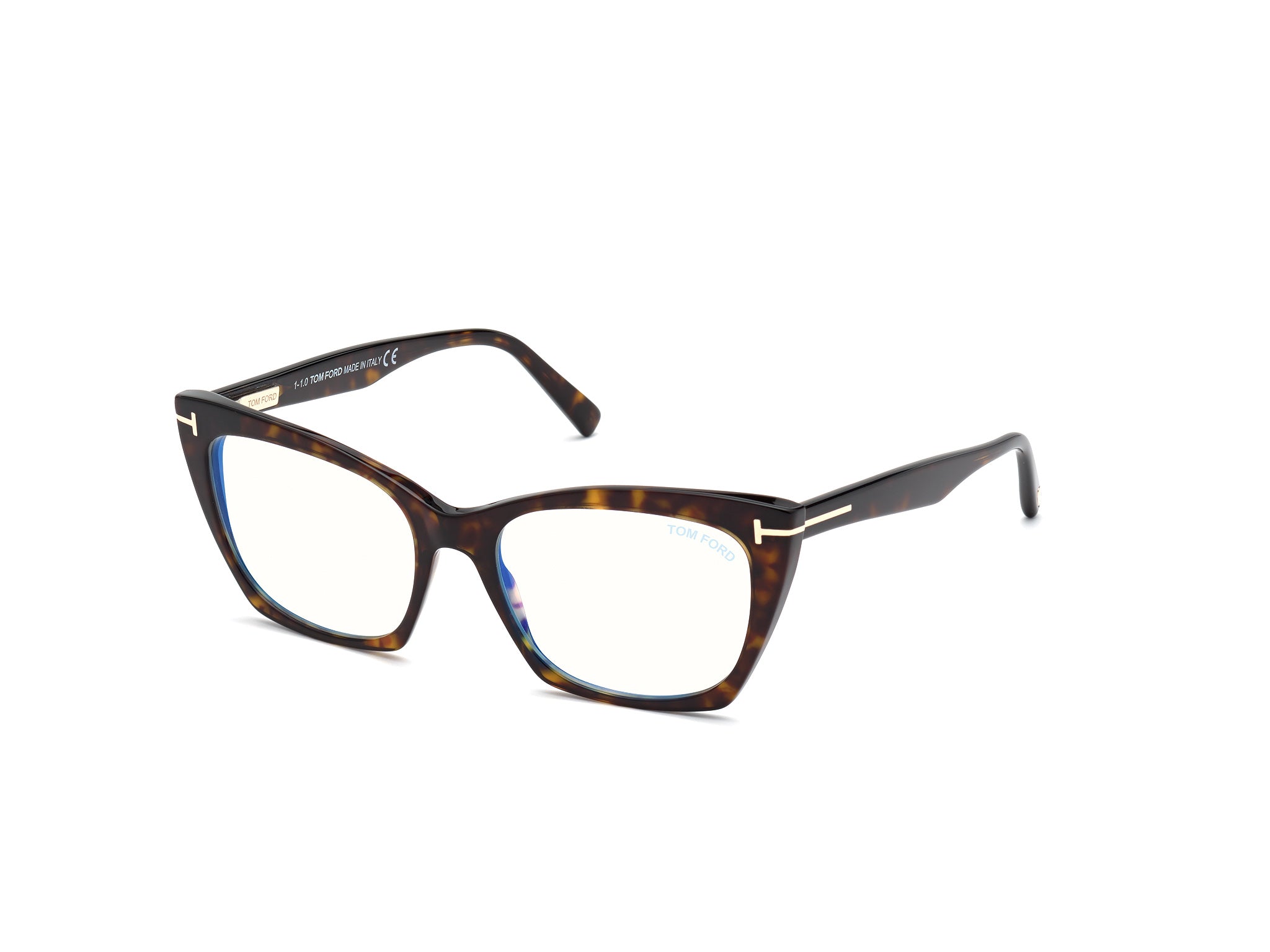 0889214182586 - TOM FORD Frau FT5709-B 052 Rahmen von BRILLEN Acetat Havanna  Katzenauge Normal