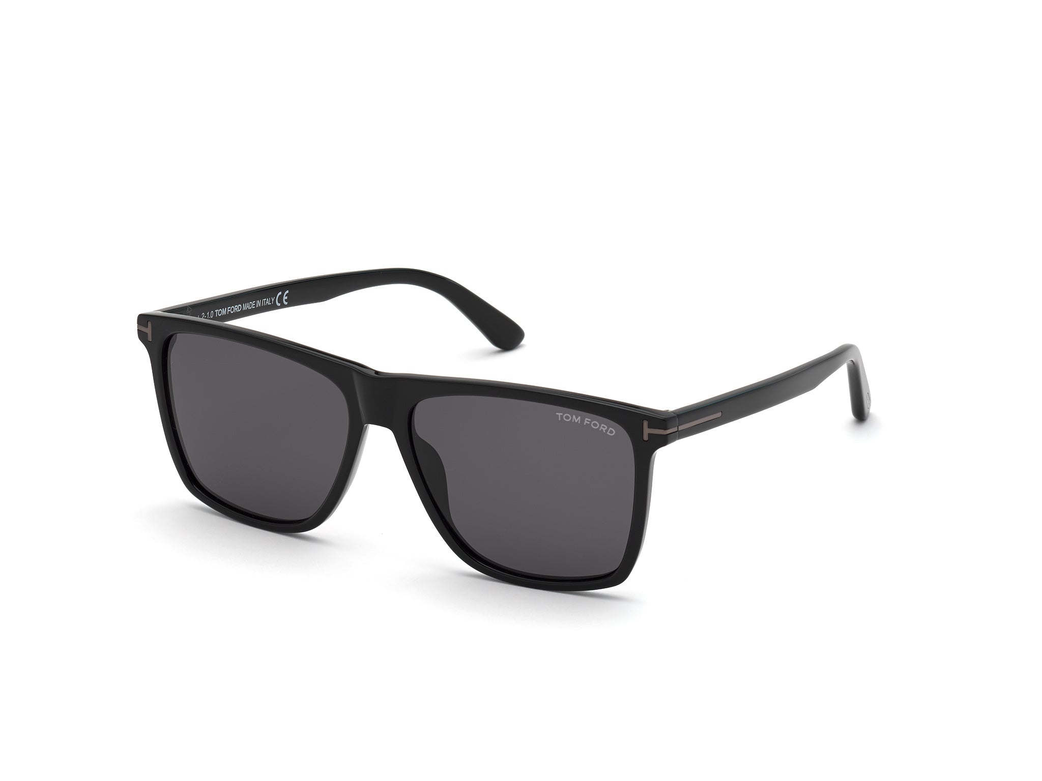 0889214219718 - TOM FORD Herren FT0832-N FLETCHER 01A Gläser SONNENBRILLEN Acetat Schwarz Grau Quadratisch Normal