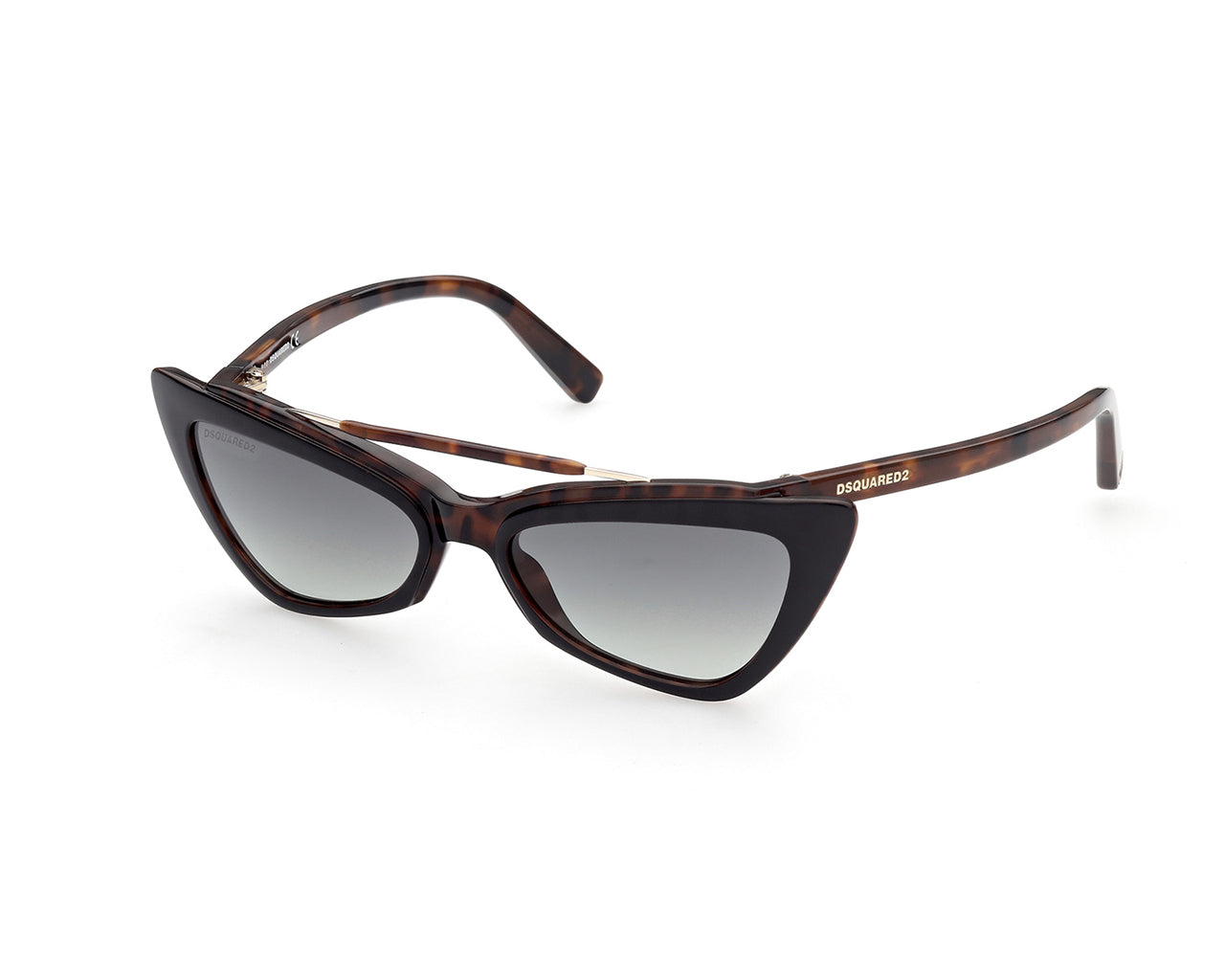 0889214222404 - Damen DQ0370 Delia 56p Gläser SONNENBRILLEN Steckdose Acetat Havanna Grün Cat Eye Normal Schattiert