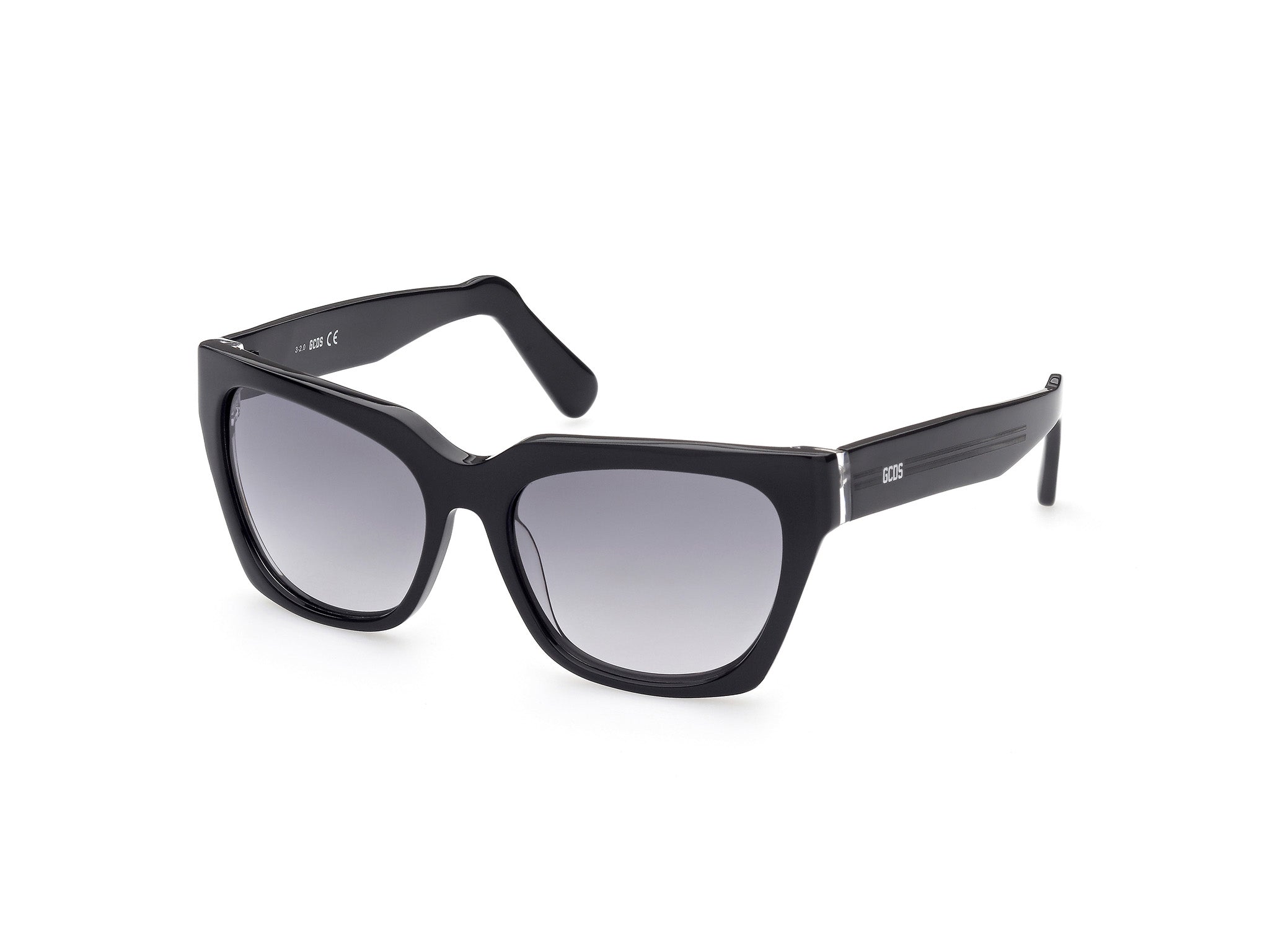 0889214240477 - Damen GD0013 03B Gläser SONNENBRILLEN Acetat Schwarz Rauch Cat Eye Normal Schattiert