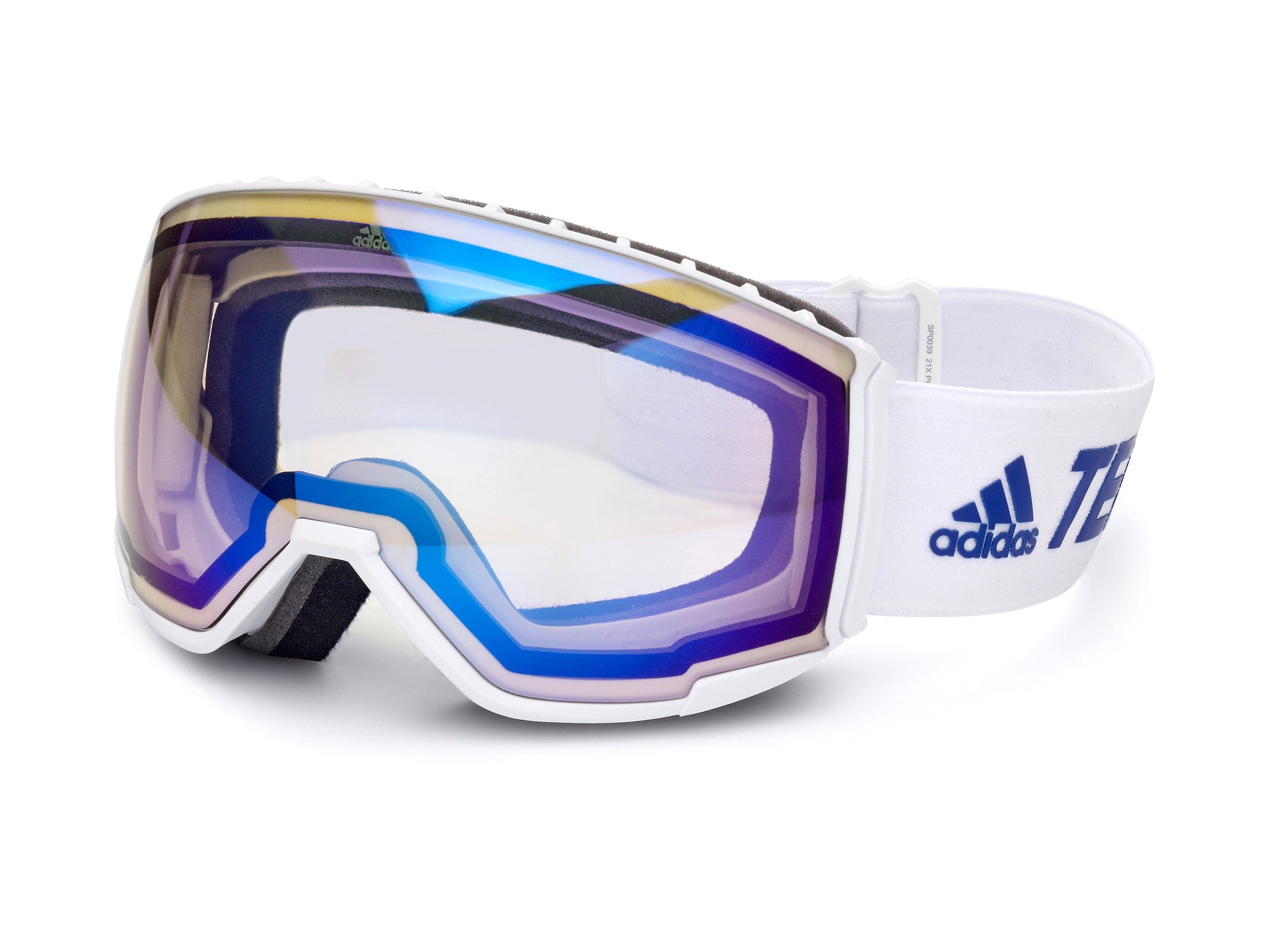 0889214254337 - Unisex SP0039 21X Skibrillen Plastik Weiß Blau Maske Gespiegelt Photochromatisch 0889214254337 - Unisex SP0039 21X Skibrillen Plastik Weiß Blau Maske Gespiegelt Photochromatisch