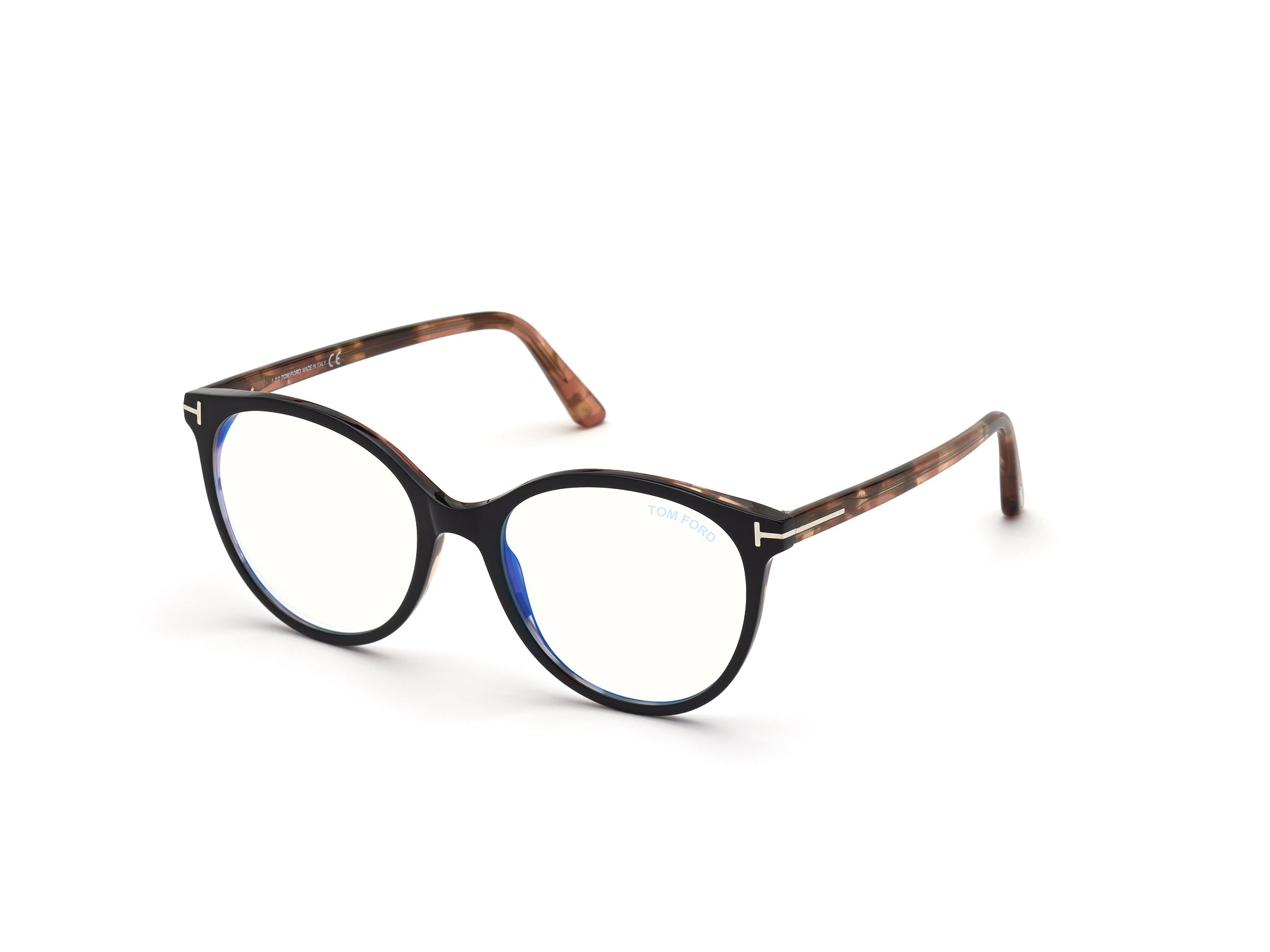 0889214257505 - TOM FORD Damen FT5742-B 5 Rahmen von BRILLEN Acetat Schwarz  Rund Normal