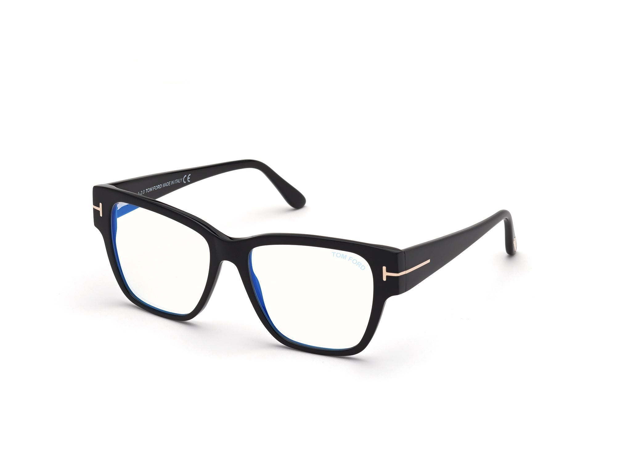 0889214257659 - TOM FORD Damen FT5745-B 1 Rahmen von BRILLEN Acetat Schwarz  Quadratisch Normal