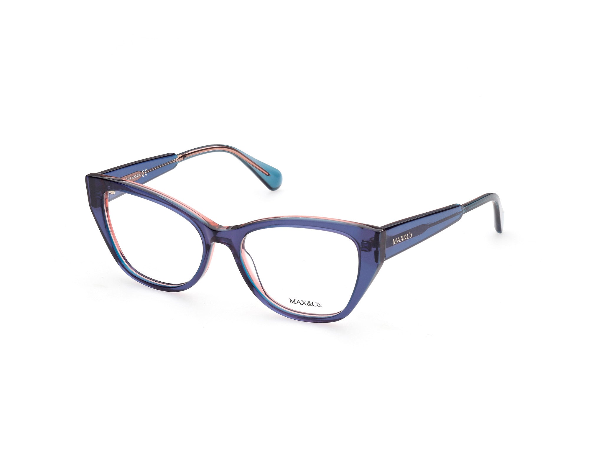 0889214263070 - Damen MO5028 092 Rahmen von BRILLEN Acetat Blau  Cat Eye Normal