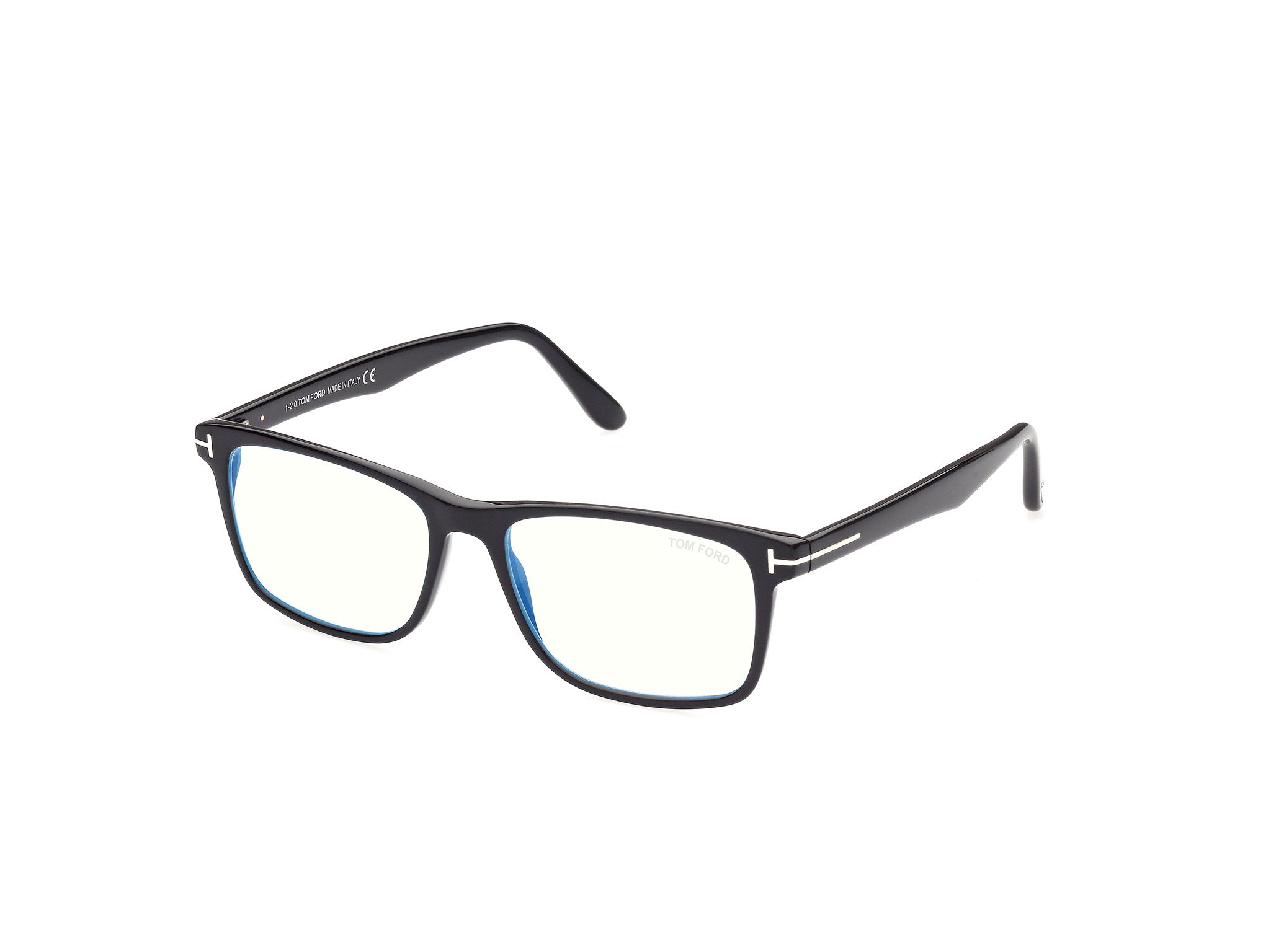 0889214268082 - TOM FORD Herren FT5752-B 001 Rahmen von BRILLEN Acetat Schwarz  Quadratisch Anti-Blaulicht