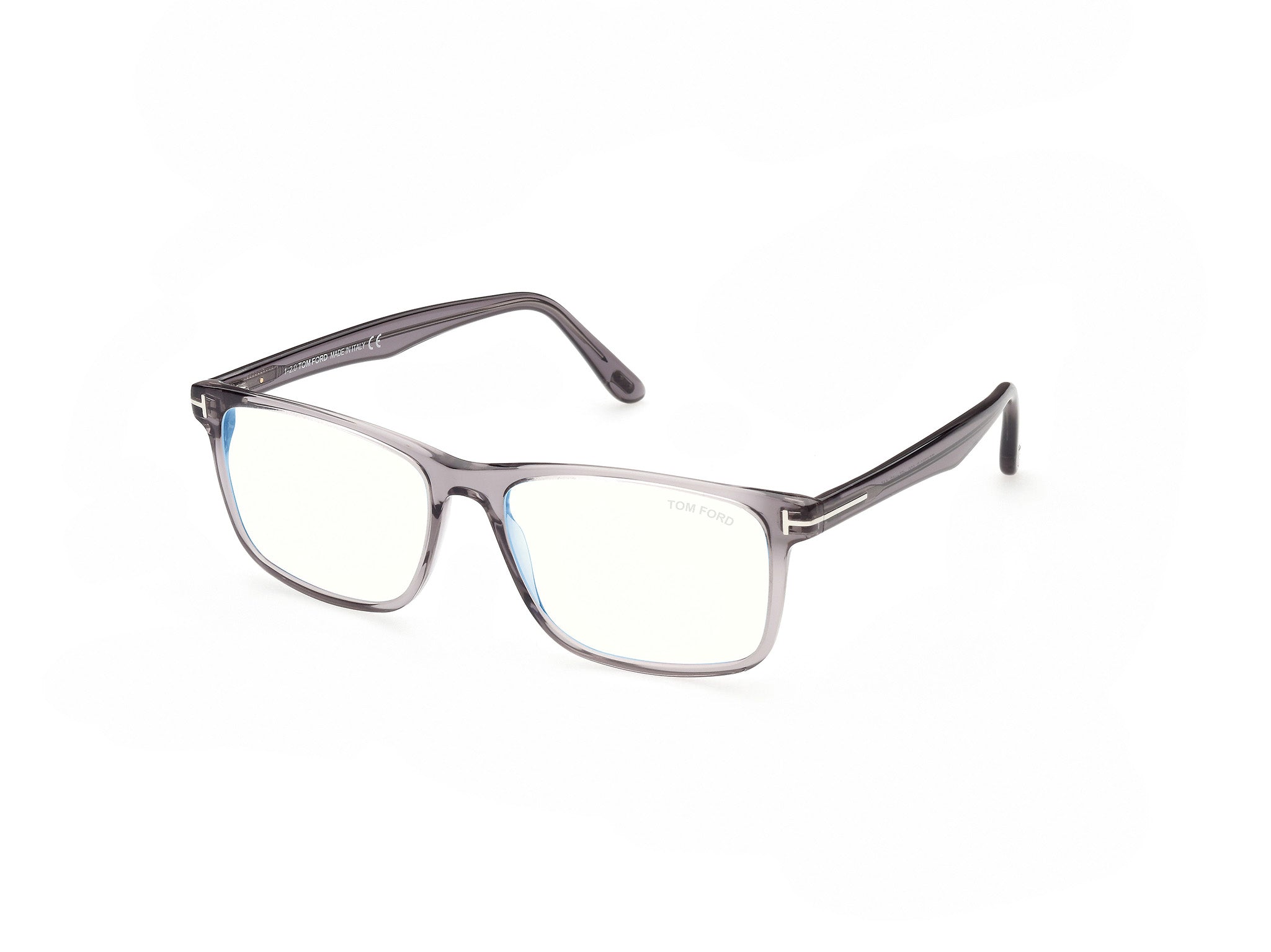 0889214268105 - TOM FORD Herren FT5752-B 20 Rahmen von BRILLEN Acetat Grau  Quadratisch Normal