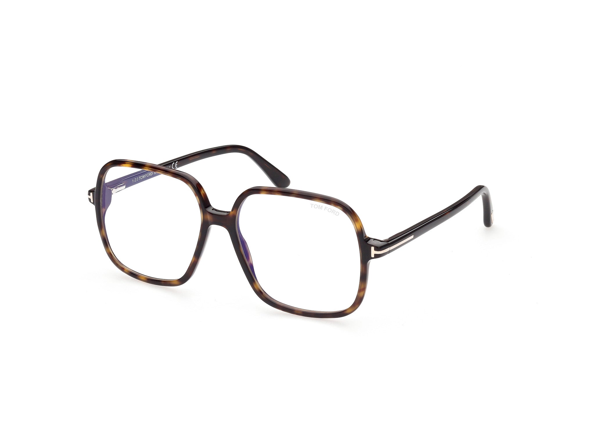 0889214268761 - TOM FORD Damen FT5764-B 52 Rahmen von BRILLEN Acetat Havanna  Rund Normal