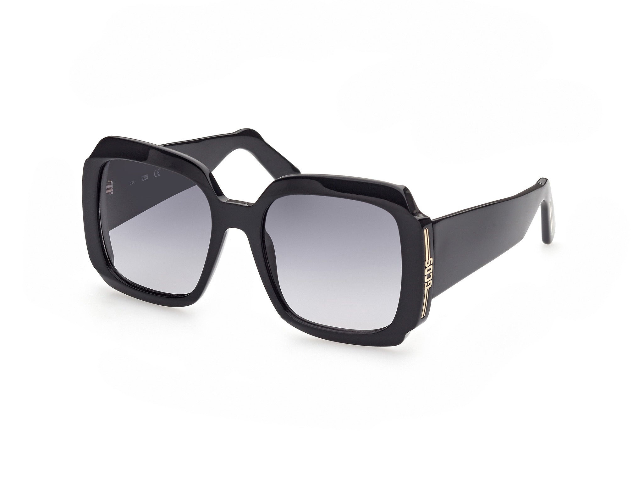 0889214281296 - Unisex GD0015 01B Gläser SONNENBRILLEN Acetat Schwarz Rauch Schmetterling Normal Schattiert