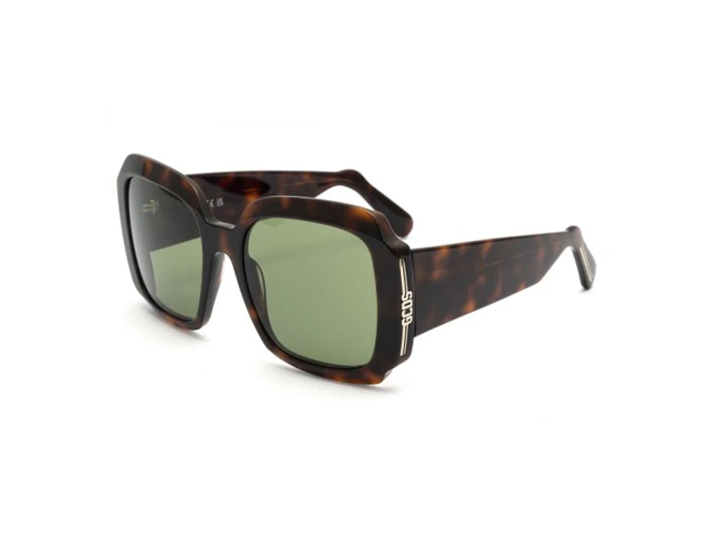 0889214281609 - Unisex GD0015 52n Gläser SONNENBRILLEN Acetat Havanna Grün Schmetterling Normal