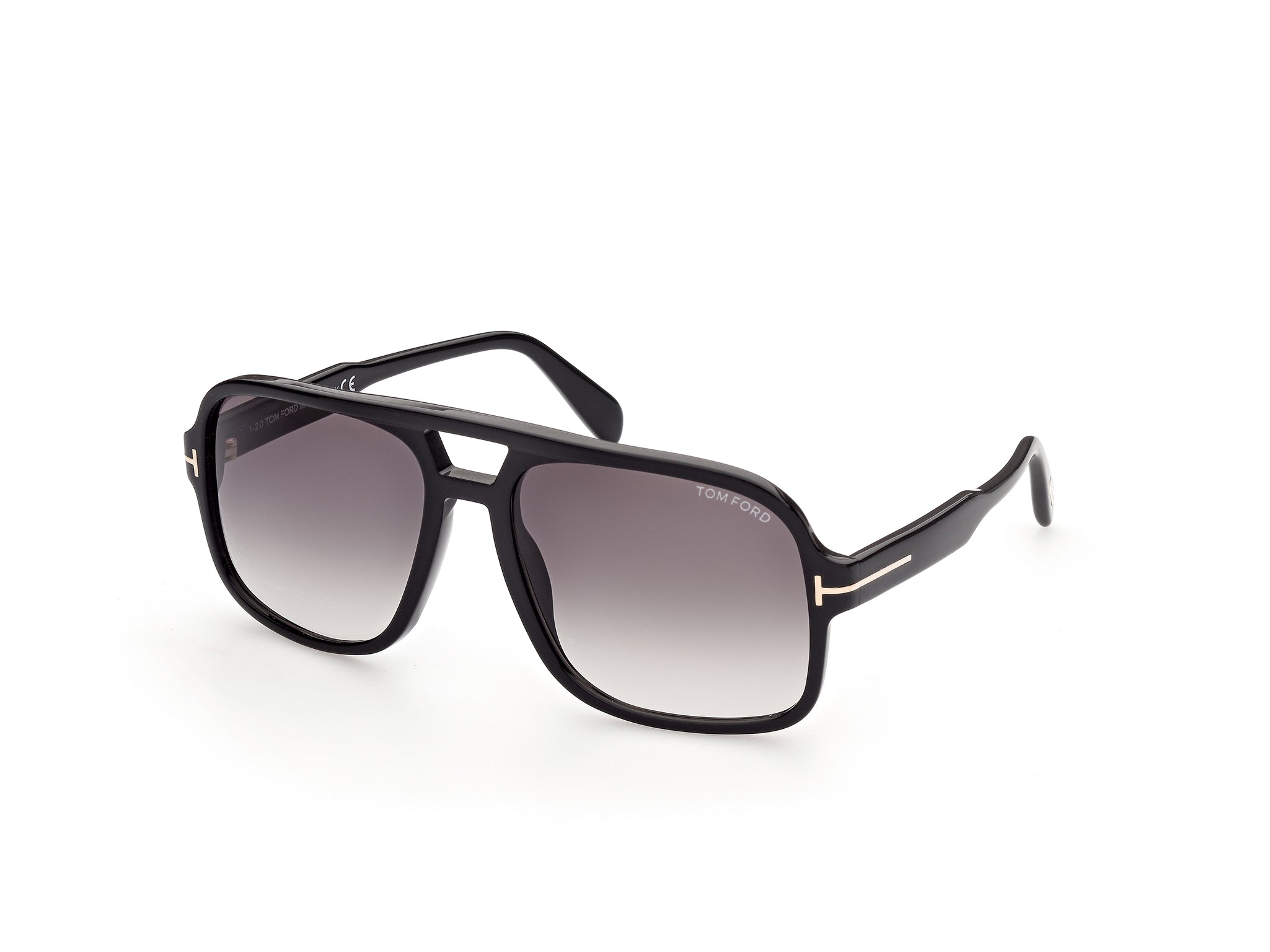 0889214281784 - TOM FORD Herren FT0884 FALCONER-02 01B Gläser SONNENBRILLEN Acetat Schwarz Grau Quadratisch Normal Schattiert