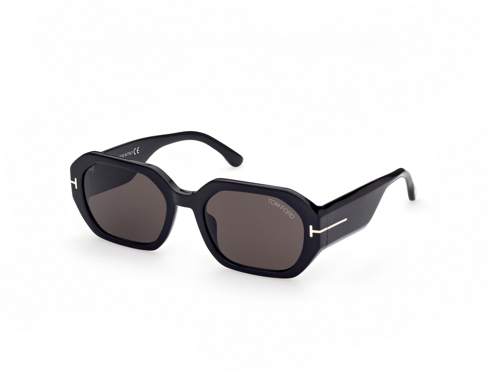 0889214292568 - TOM FORD Damen FT0917 Veronique-02 01A Gläser SONNENBRILLEN Acetat Schwarz Grau Quadratisch Normal