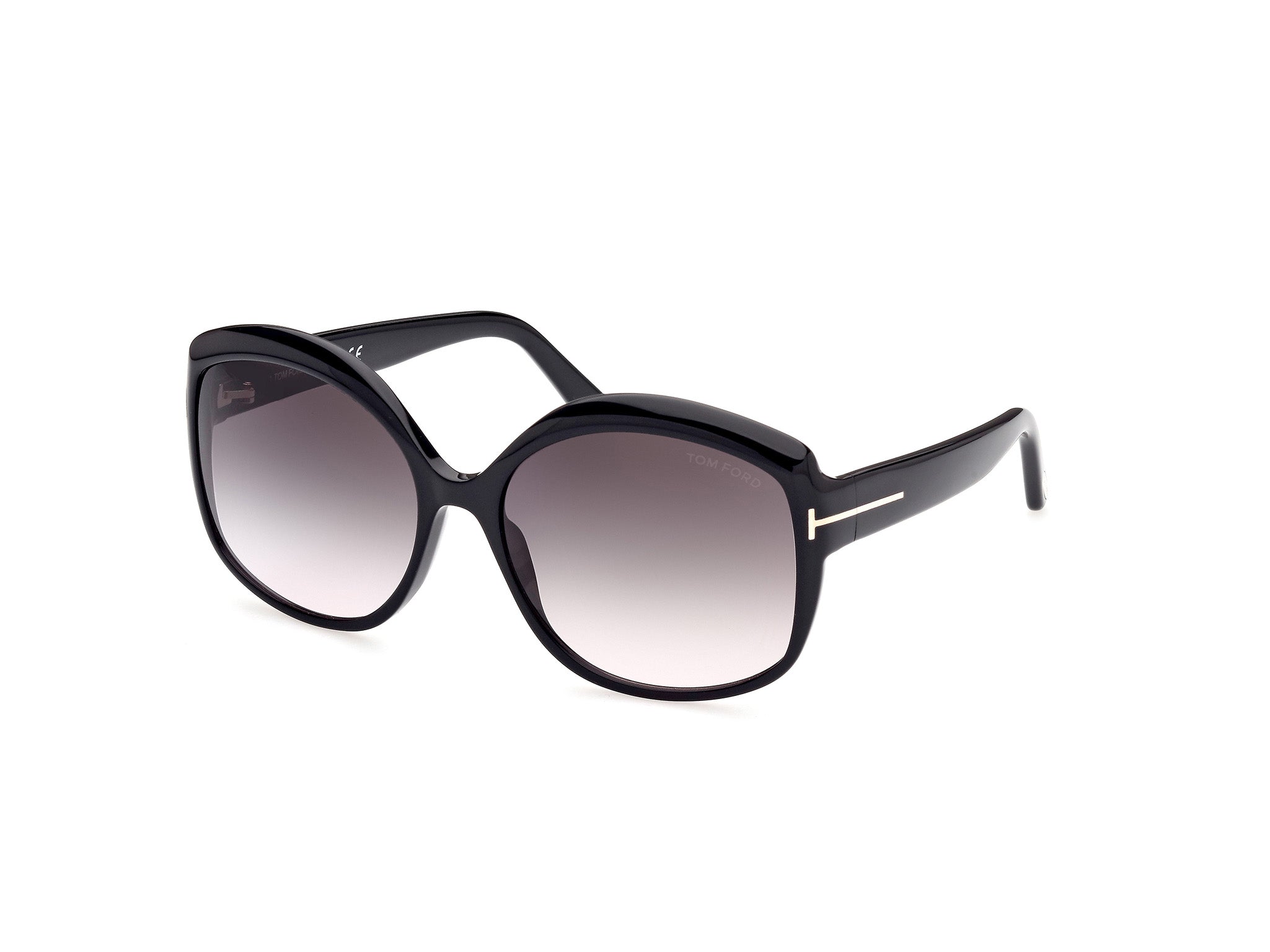 0889214292636 - TOM FORD Damen Ft0919 Chiara-02 01b Gläser SONNENBRILLEN Acetat Schwarz Rauch Geometrisch Normal Schattiert