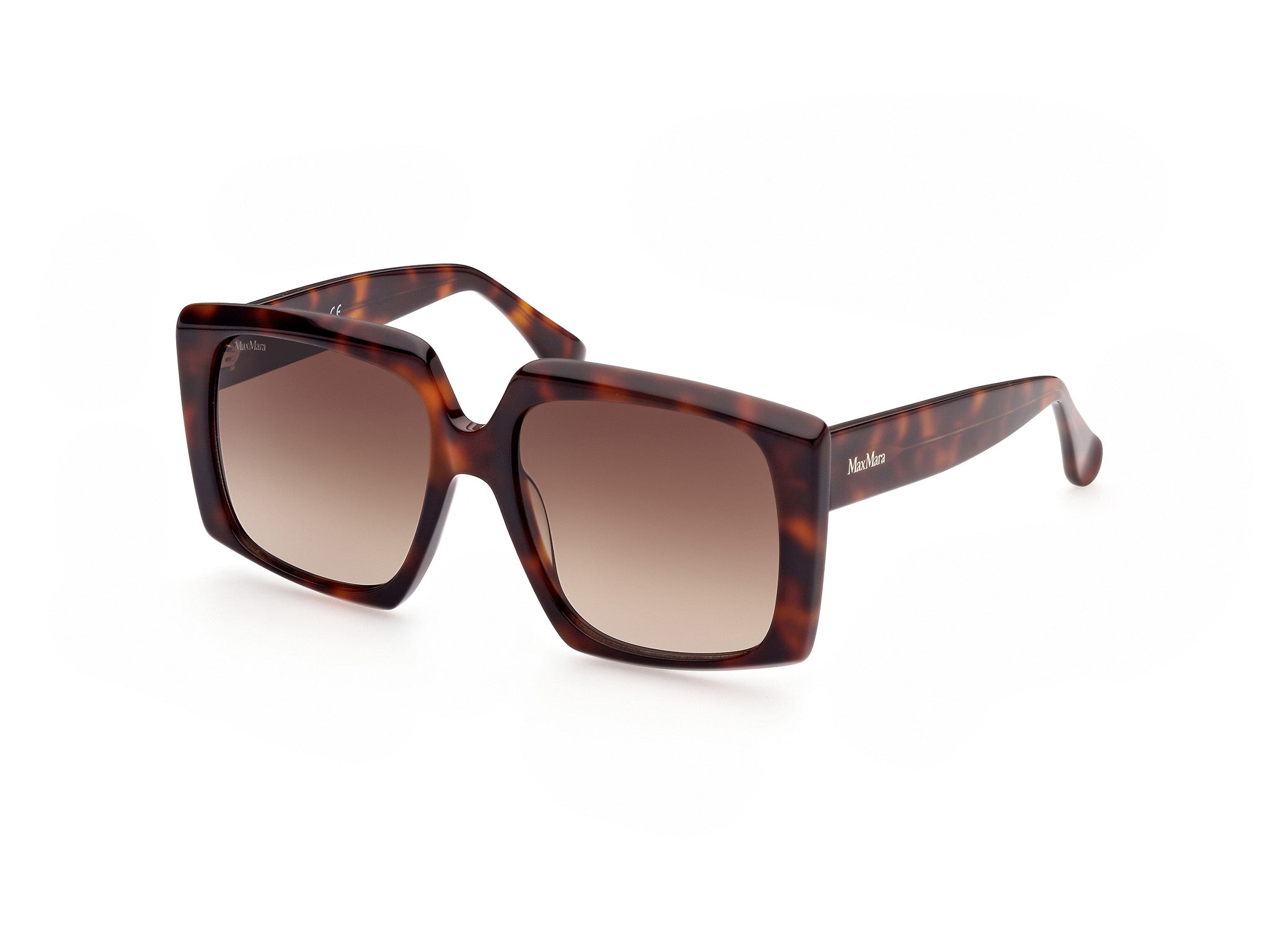 0889214294791 - Damen MM0024 Logo6 52f Gläser SONNENBRILLEN Acetat Havanna Braun Geometrisch Normal Schattiert